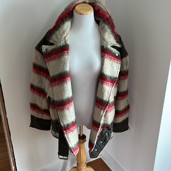 NWT Free People | Montana Slouchy Wool Moto Jacket Medium - Picture 6 of 16